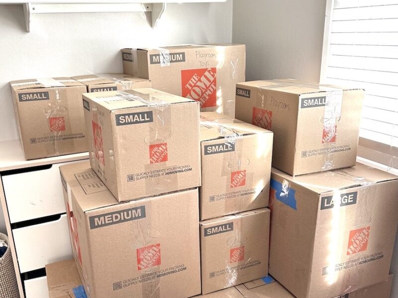 Moving Boxes Packed Labeled and Oragnized