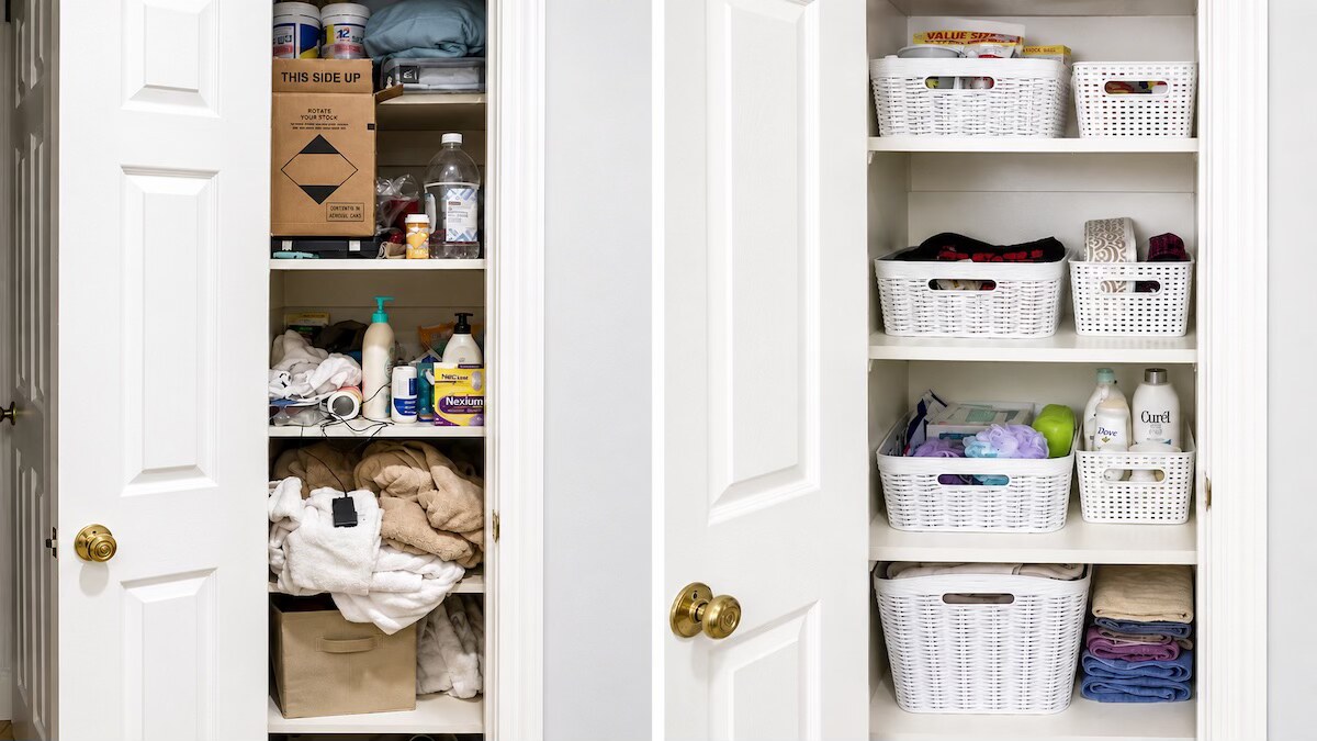 Bathroom organization project by Nola Organizers in New Orleans