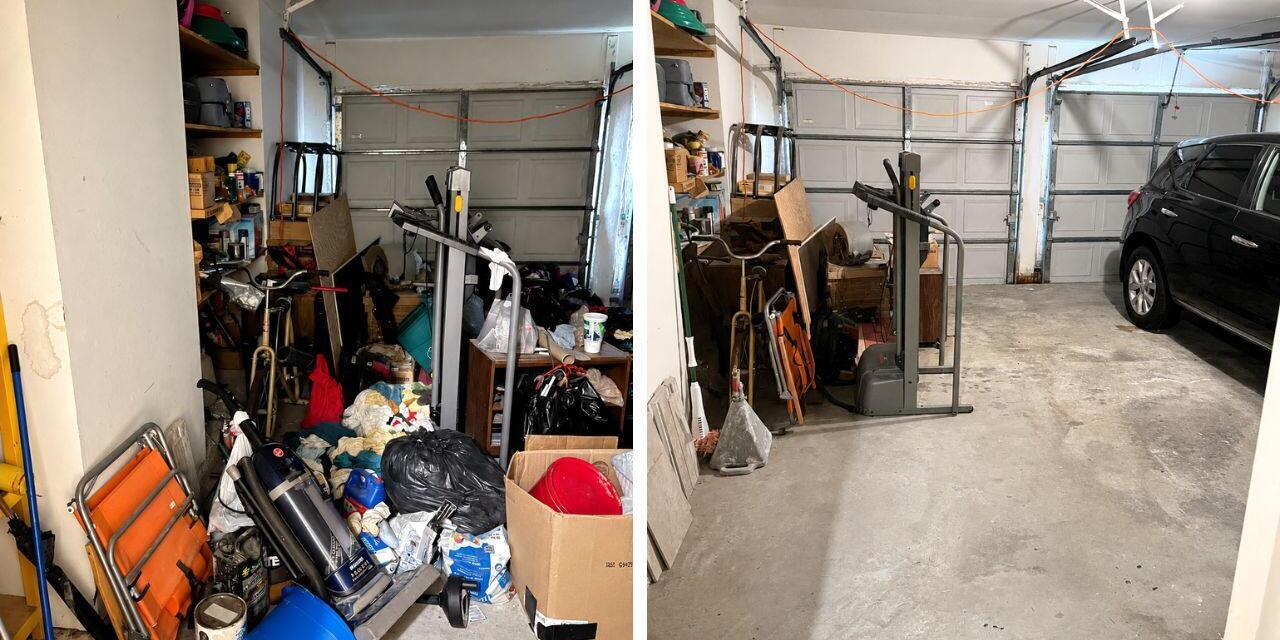 Garage organization before and after by Nola Organizers in New Orleans