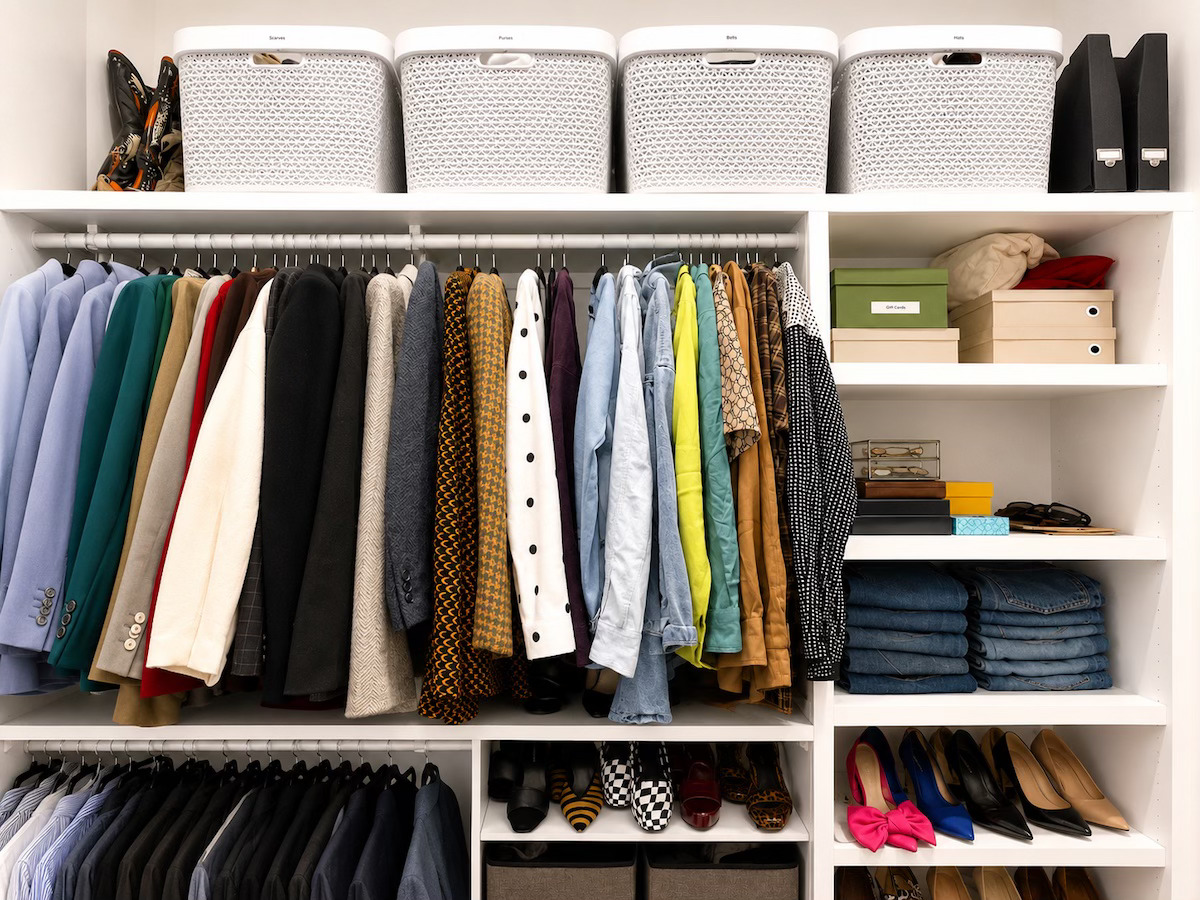 Walk-In Closet Reorganization - closet organizing in New Orleans by Nola Organizers