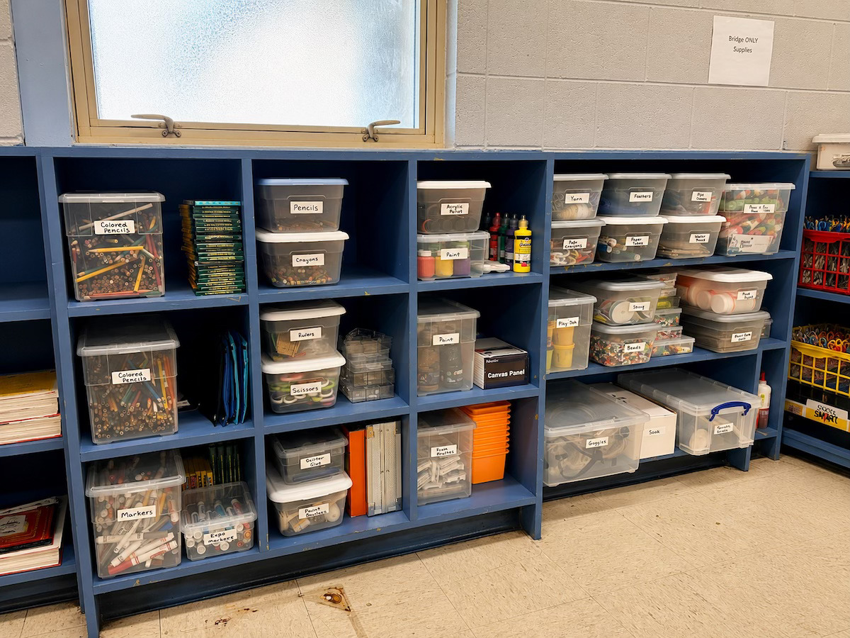 Craft Supply Closet Organization - craft room organizing in New Orleans by Nola Organizers