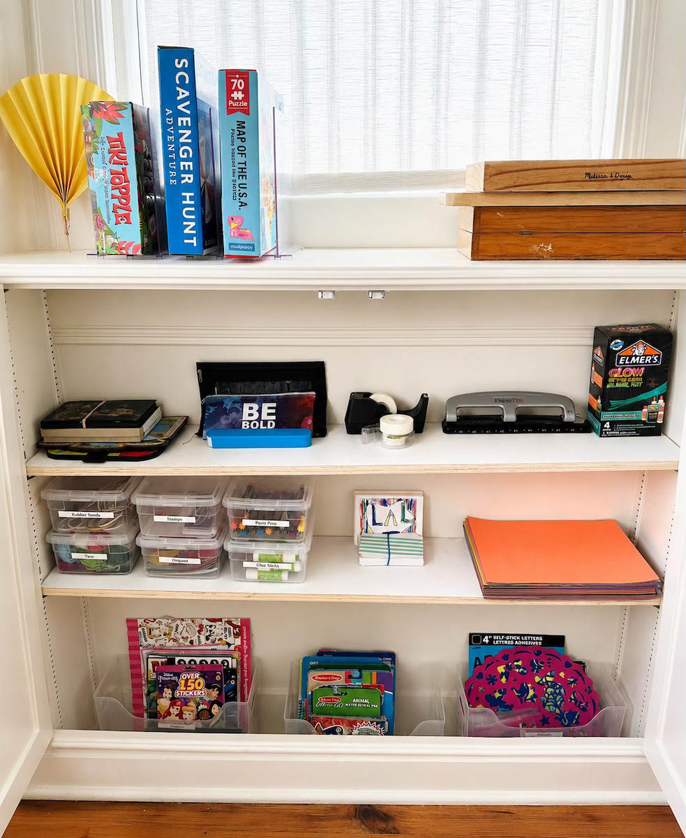 Craft room workspace cleared and organized for creative work by Nola Organizers in New Orleans