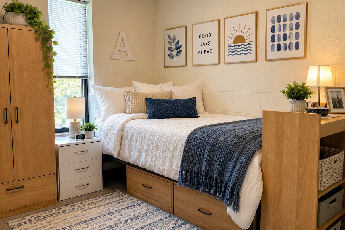 Move-In Day Setup - dorm room organizing in New Orleans by Nola Organizers