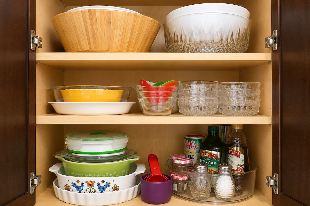 Full Cabinet Reorganization - kitchen organizing in New Orleans by Nola Organizers