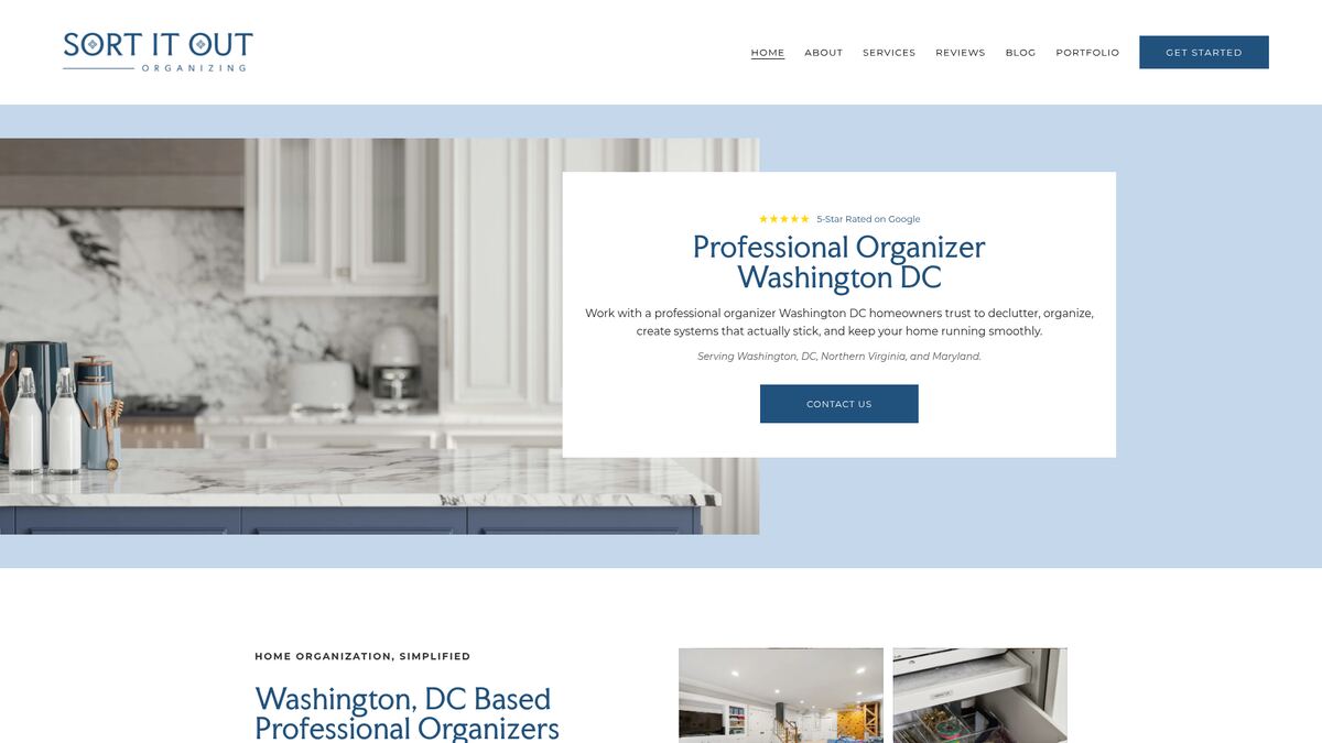 Sort It Out Organizing website screenshot