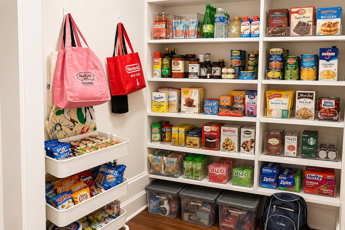 Butler's Pantry Organization - pantry organizing in New Orleans by Nola Organizers