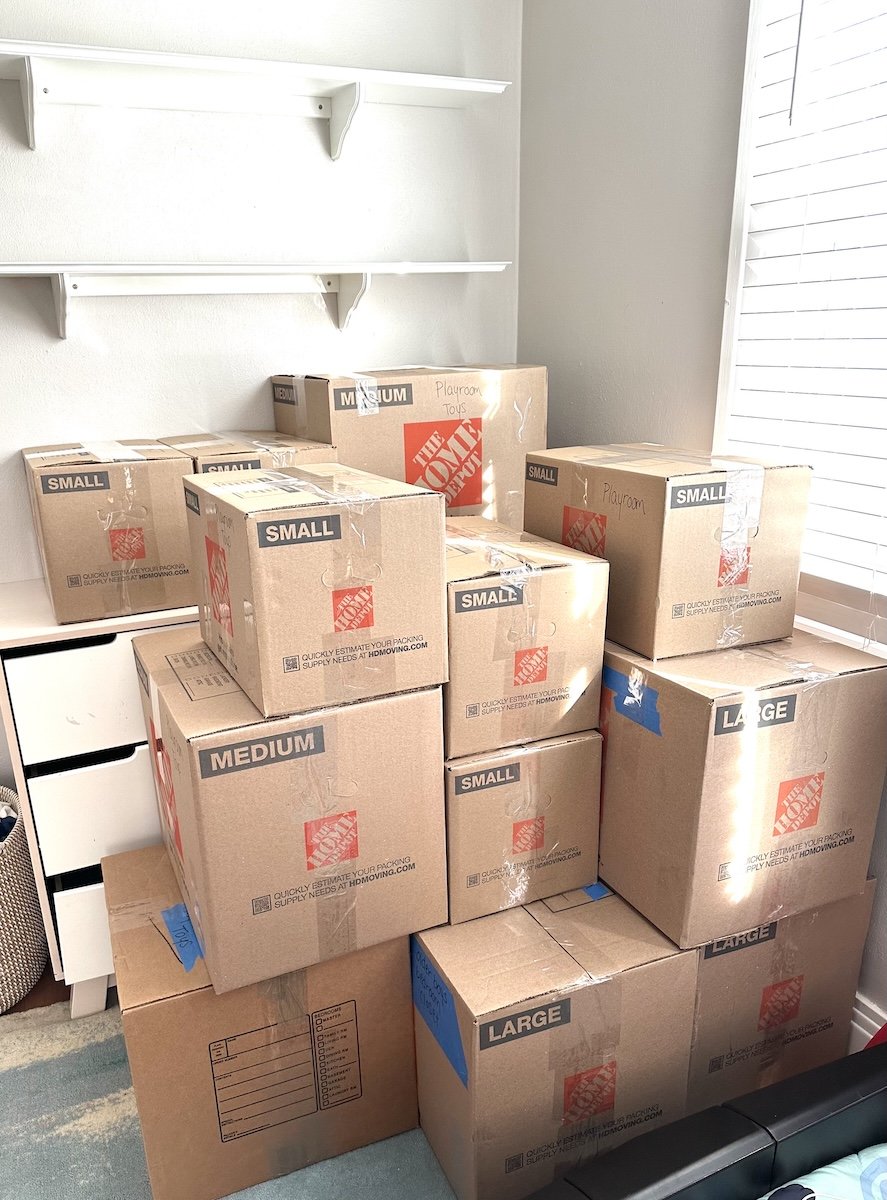 Moving Boxes Packed Labeled and Oragnized